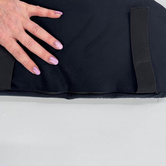 Foldable Bamboo Meditation Bench With Cushion & Red Lotus Embroidery - Picture 9 of 13